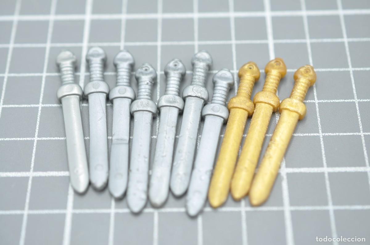 Playmobil: wsk051 Playmobil, 10 espadas con defectos