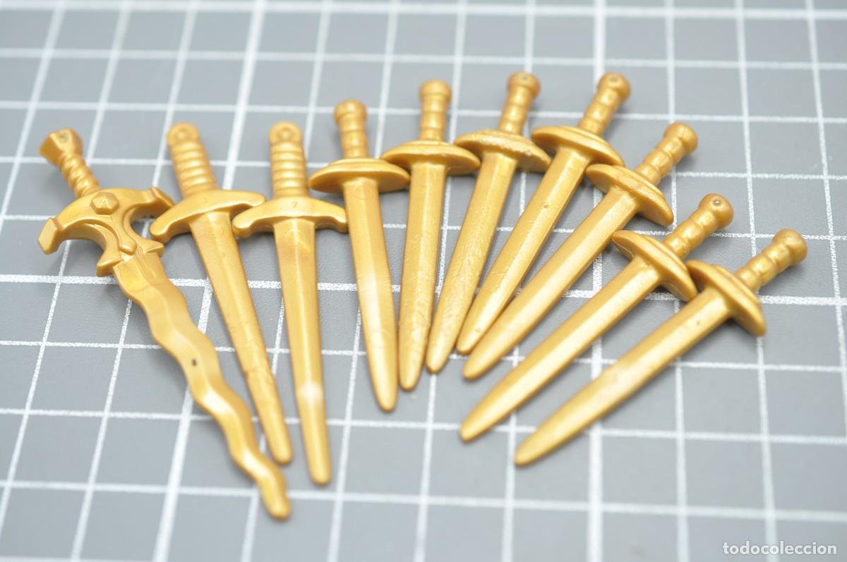 Playmobil: wsk051 Playmobil, 10 espadas con defectos