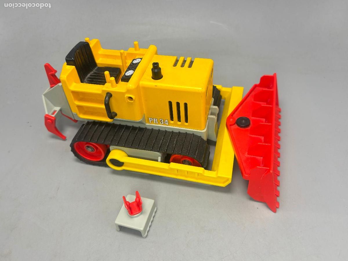 Playmobil: Playmobil 3757 buld&oacute;cer obra defecto picote sujeci&oacute;n mano conductor