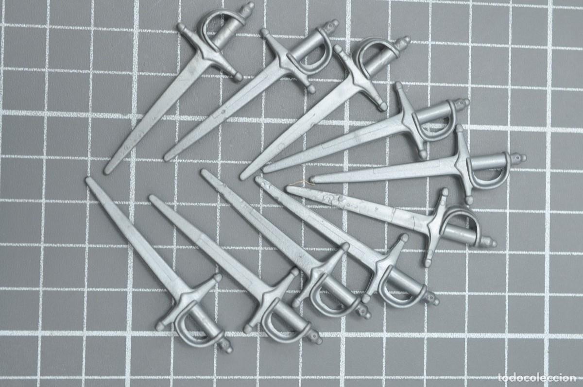 Playmobil: wsk051 Playmobil, 10 espadas con defectos