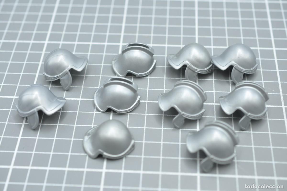 Playmobil: wsk051 Playmobil, 10 cascos romanos con defectos