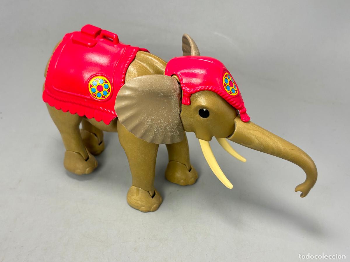 Playmobil: Playmobil 3711 elefante descolorido con manta y defecto sombrero