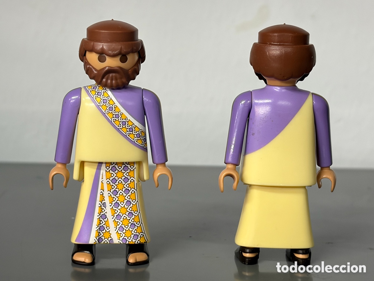 Playmobil: PLAYMOBIL 1 FIGURA FALDA LARGA CON SANDALIAS BELEN REY MAGO -mix19