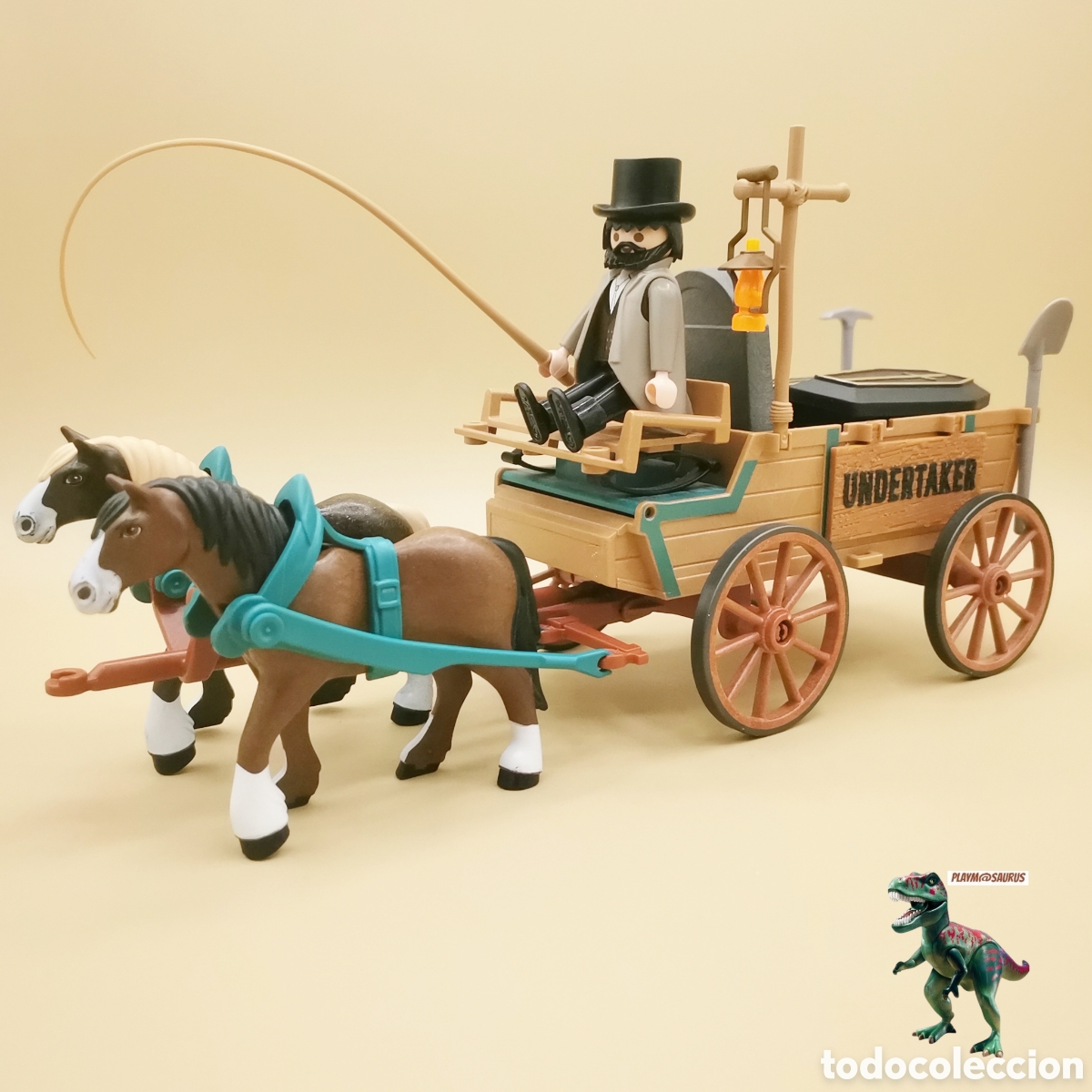 Playmobil: PLAYMOBIL carreta western enterrador parroco ataud feretro pastor sepulturero cementerio oeste carro