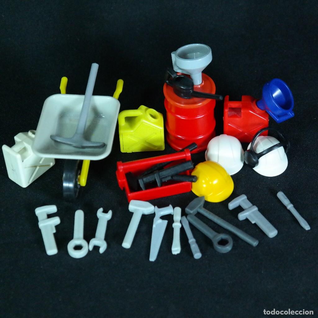 Playmobil: Playmobil lote herramientas y cascos ☼