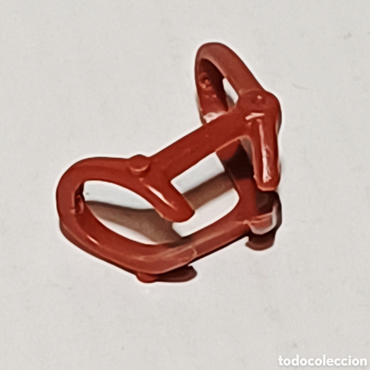Playmobil: Pieza playmobil rienda arn&eacute;s marron bocado marron morral tiro caballo oeste western carro