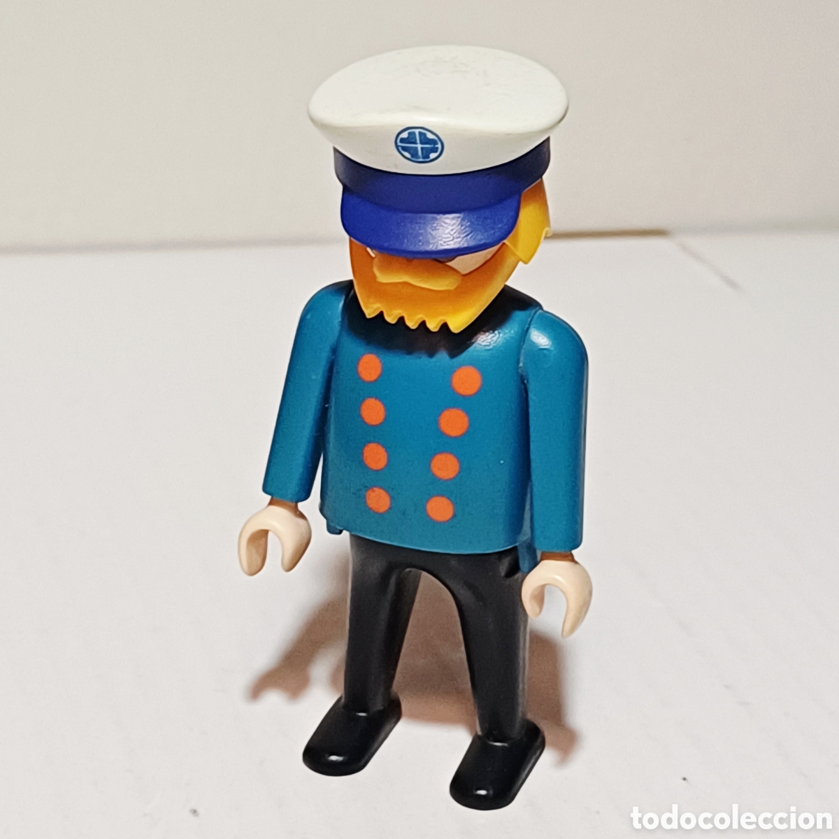 Playmobil: Figura Playmobil capitan barba rubia yate lancha barco pesca