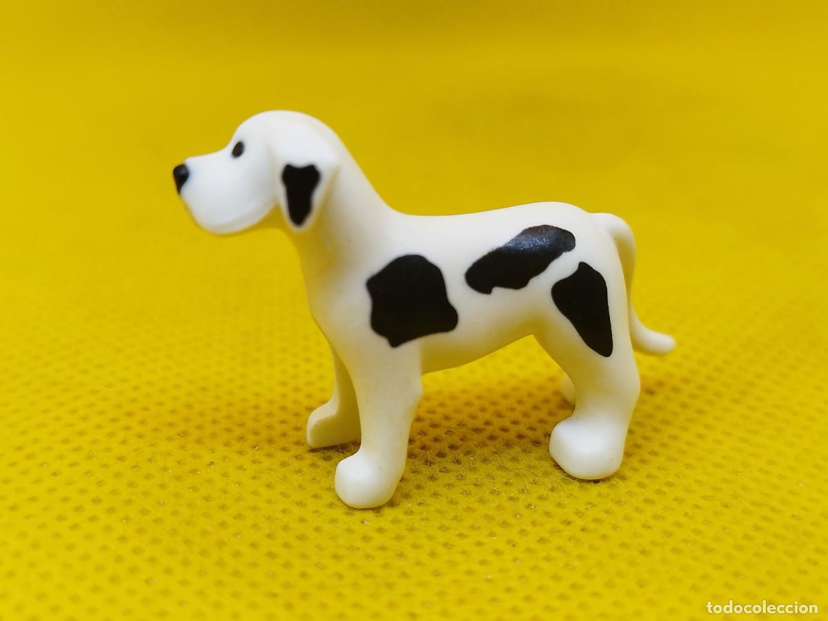 Playmobil: Playmobil Cachorro de perro negro y blanco, cachorro de gran Dan&eacute;s