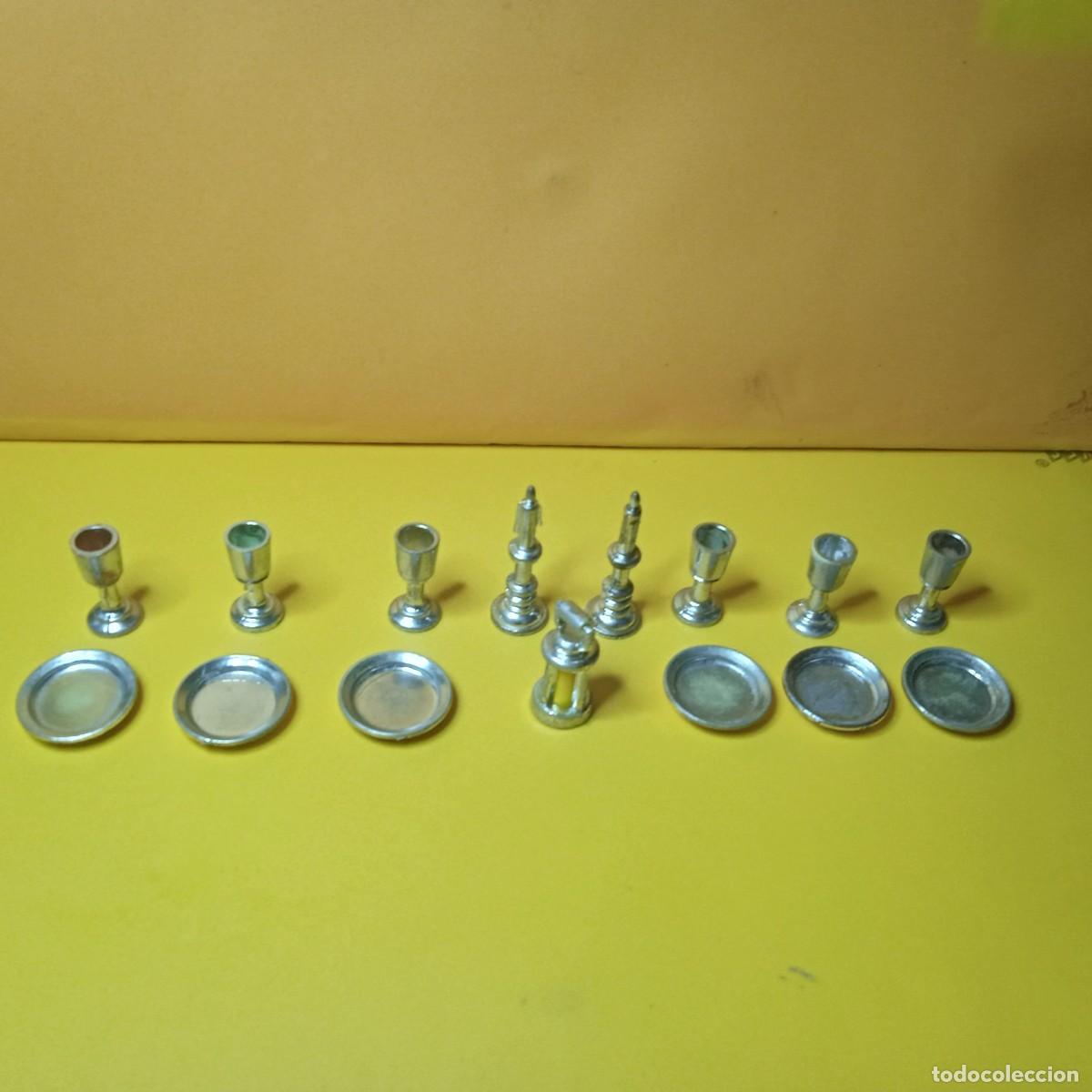 Playmobil: PLAYMOBIL : SET , CONJUNTO COMPLEMENTOS MENAJE CROMADO , VINTAGE, MEDIAVAL, CONQUISTdor