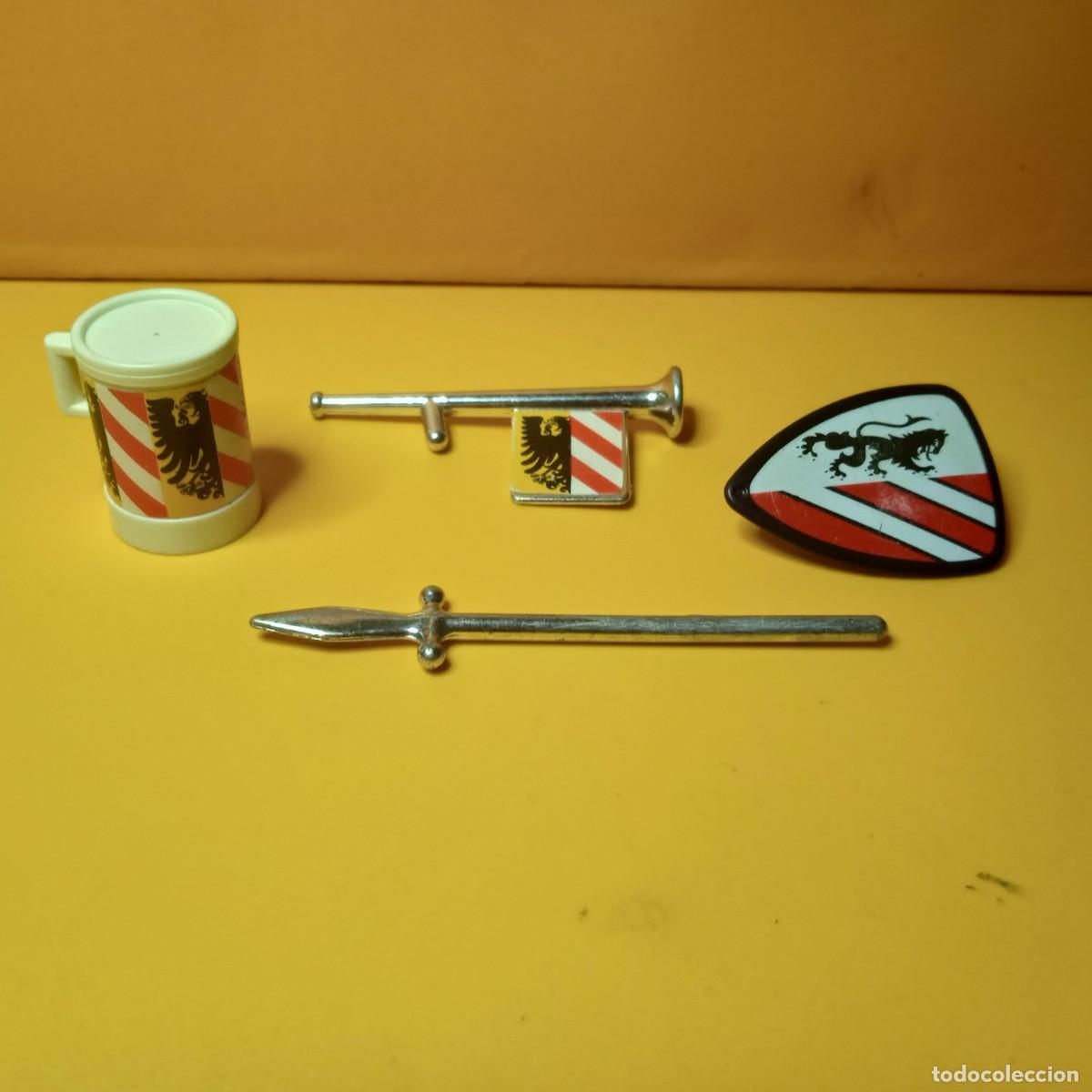 Playmobil: PLAYMOBIL : SET , EQUIPACI&Oacute;N: TROMPETA TAMBOR : MEDIAVAL , CABALLERO, CONQUISTADOR, VINTAGE