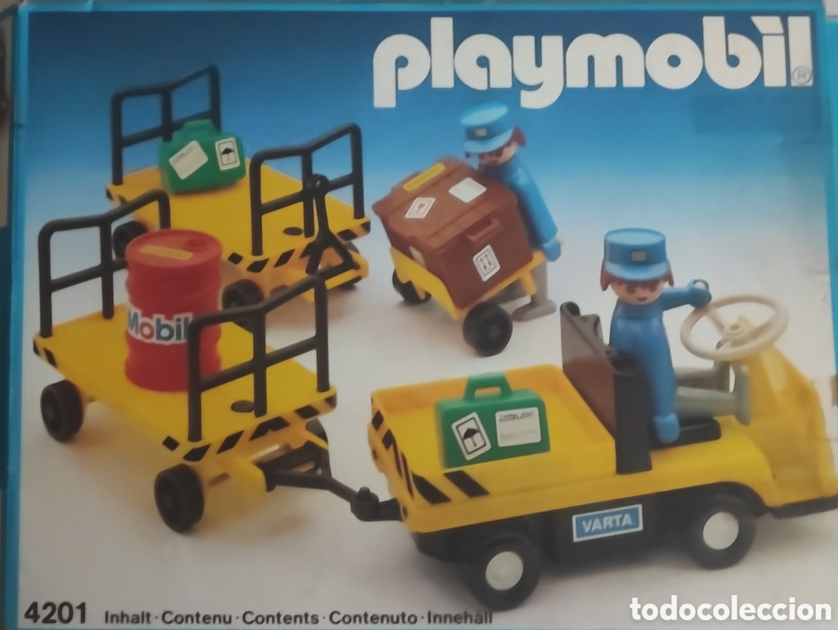Playmobil: Playmobil 4201 baggage cart& trucks