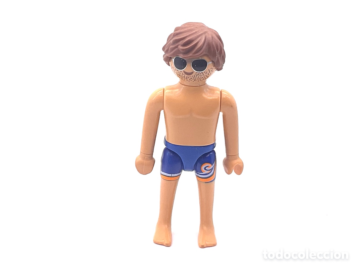 Playmobil: ACCESORIOS PLAYMOBIL. HOMBRE, CHICO BA&Ntilde;ADOR . REF PISCINA, PLAYA, ETC