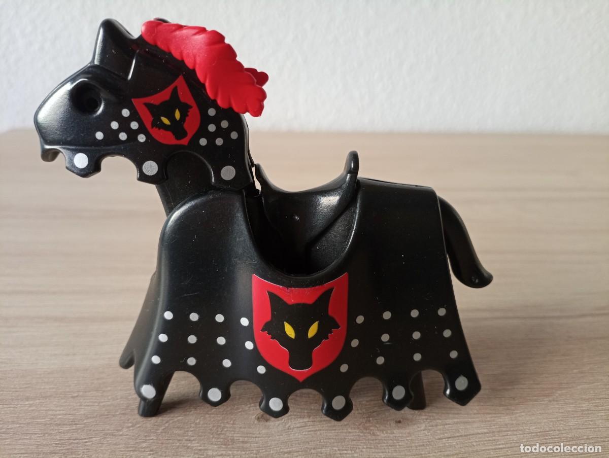 Playmobil: playmobil, lote, Ref. 3274 Caballo con armadura , medieval, original. edad media. SOLO HOY