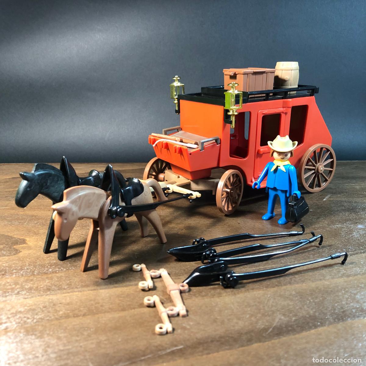 Playmobil: Diligencia Famobil a&ntilde;os 70 completa y con caja Ref. 3245