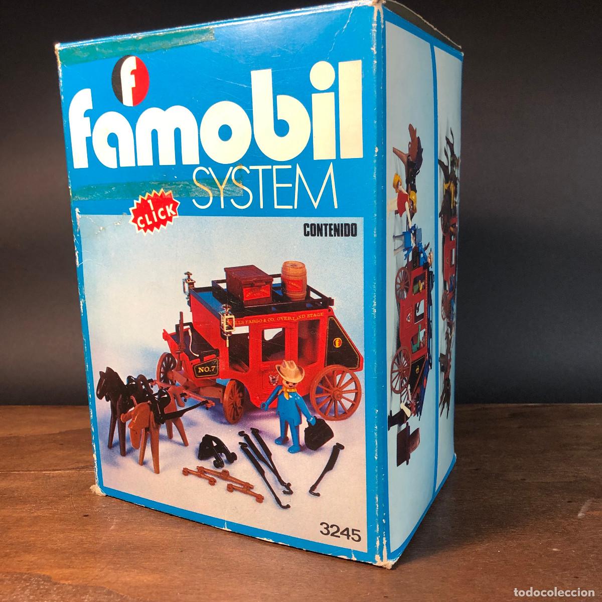 Playmobil: Diligencia Famobil a&ntilde;os 70 completa y con caja Ref. 3245