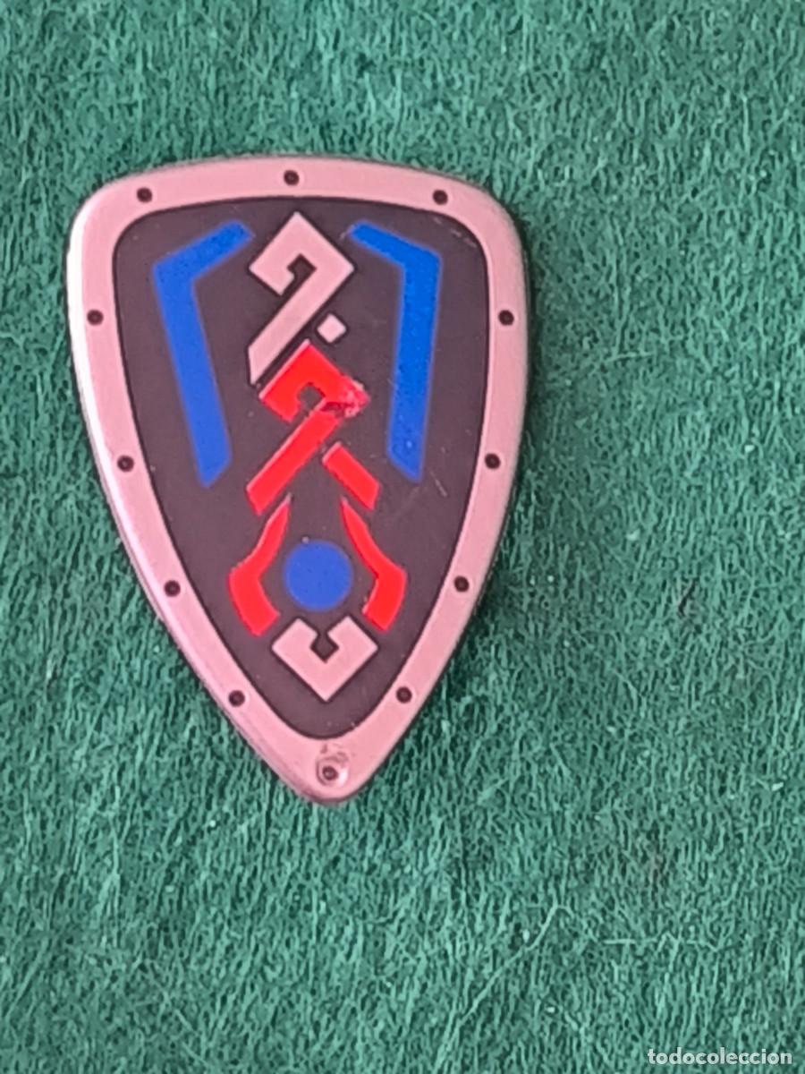 Playmobil: Playmobil escudo normando medieval plateado azul gris rojo vikingos romanos b&aacute;rbaros castillo