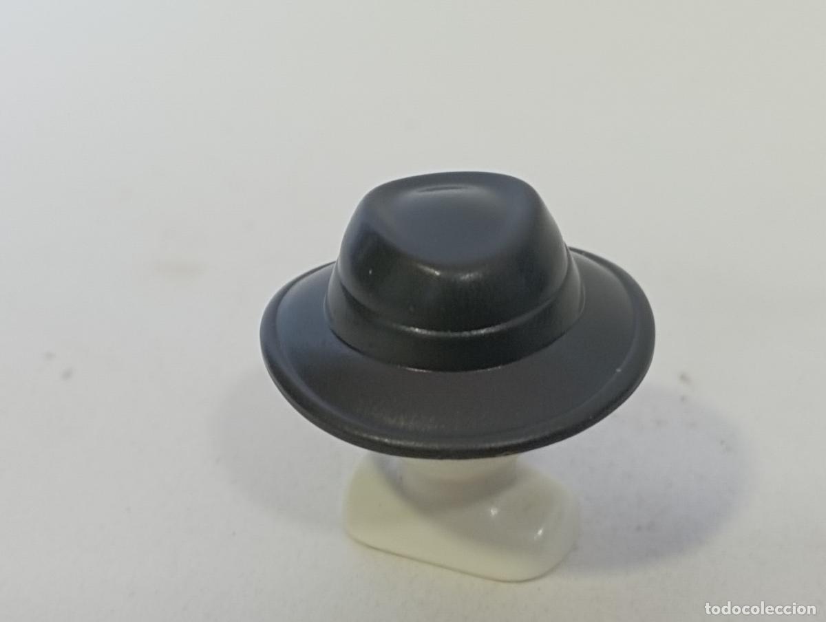 Playmobil: PLAYMOBIL SOMBRERO GRANJERO CIUDAD OESTE GORRO EXPLORADOR--GRIS OSCURO