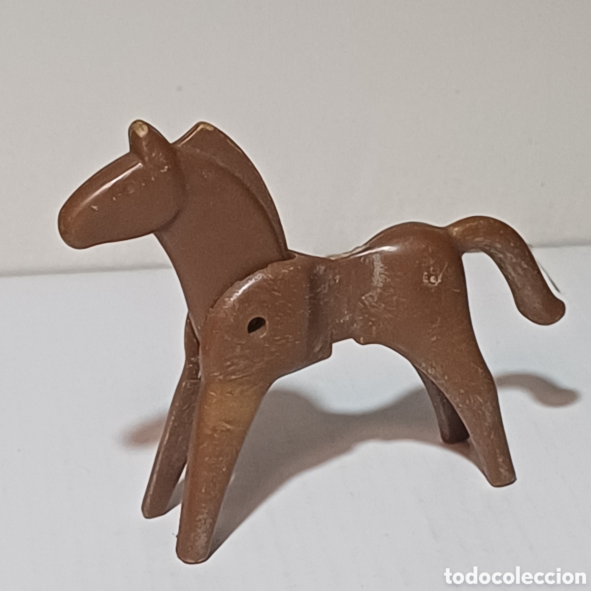 Playmobil: Pieza playmobil caballo marron medio primera epoca famobil oeste western medieval