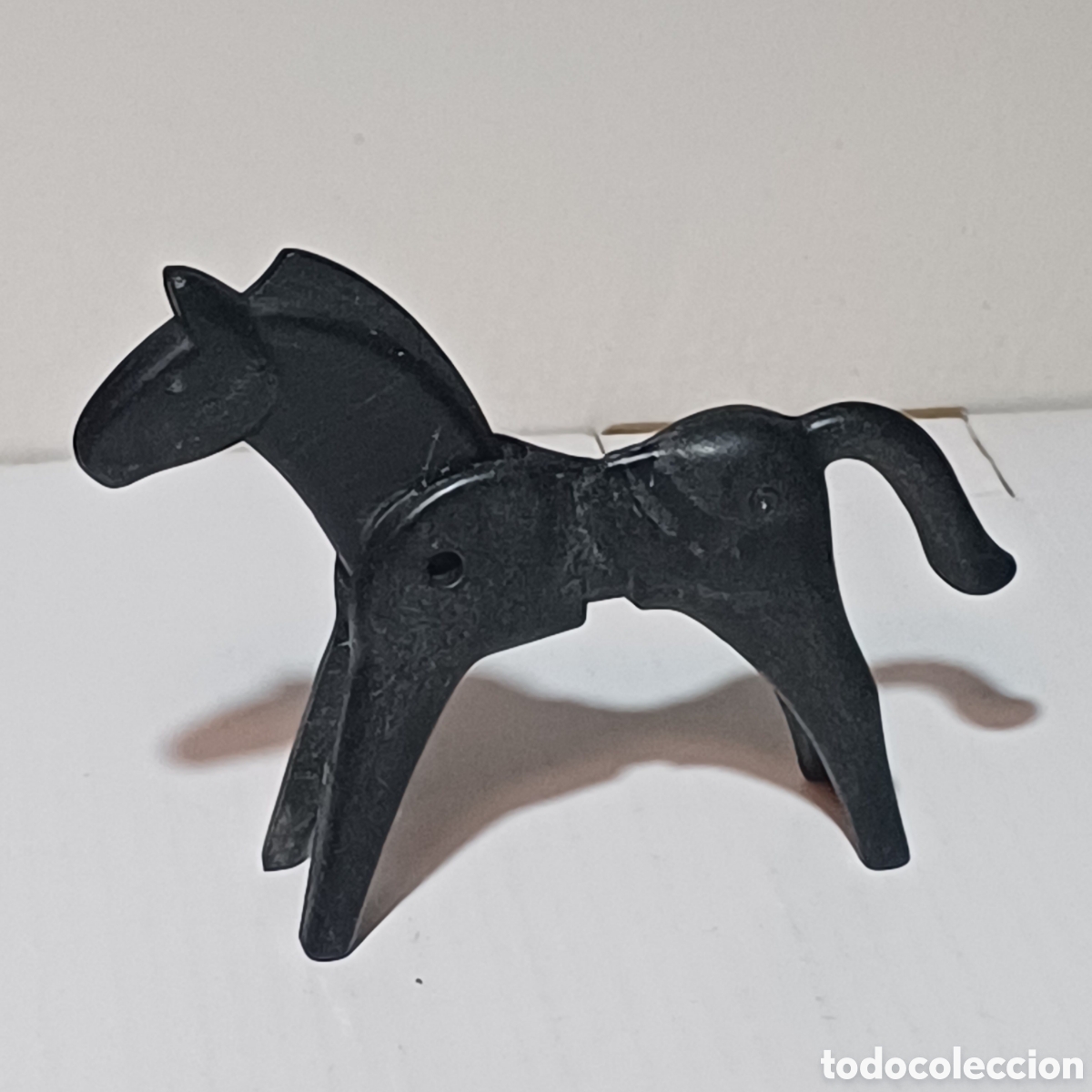 Playmobil: Pieza playmobil caballo negro primera epoca famobil oeste western medieval