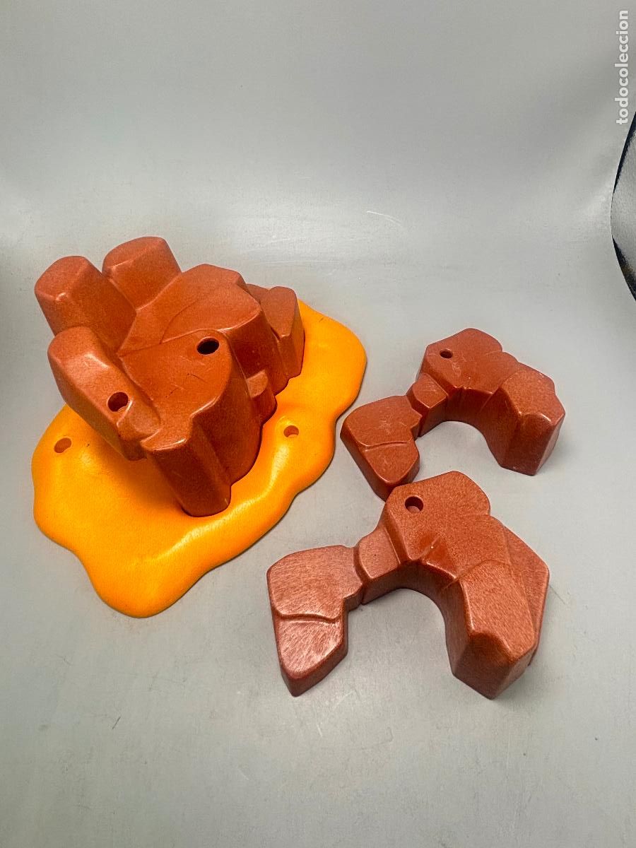 Playmobil: Playmobil lote roca marr&oacute;n con base escenario oeste