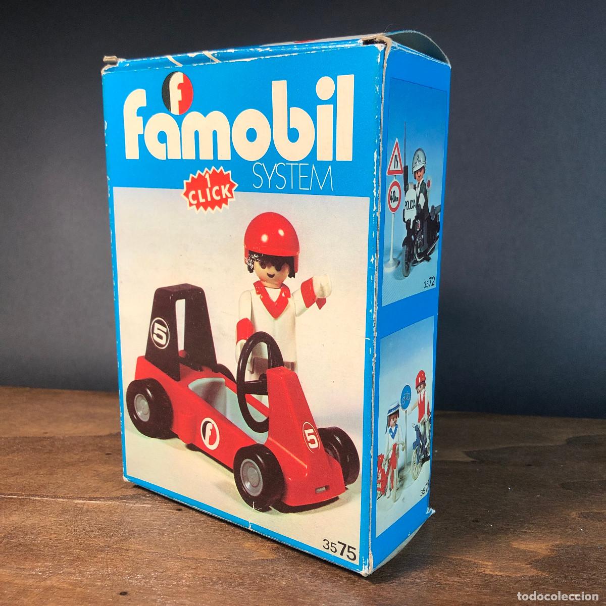 Playmobil: Coche Kart Famobil a&ntilde;os 70 completo y con caja Ref. 3575