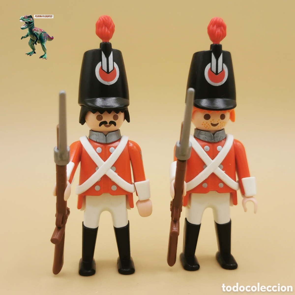 Playmobil: Playmobil pareja soldado ingles guardia real artillero guardiamarina 3054 3058 3351 3795 3857