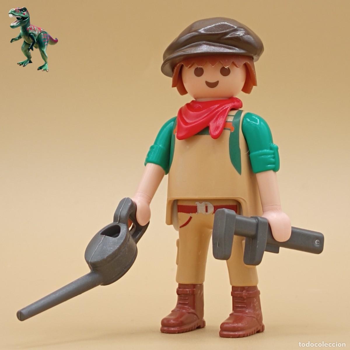 Playmobil: Playmobil figura trabajador ferroviario victoriano operario obrero vias tren locomotora ferrocarril