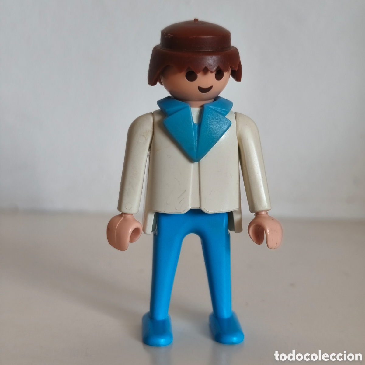 Playmobil: playmobil, hombre de blanco y azul