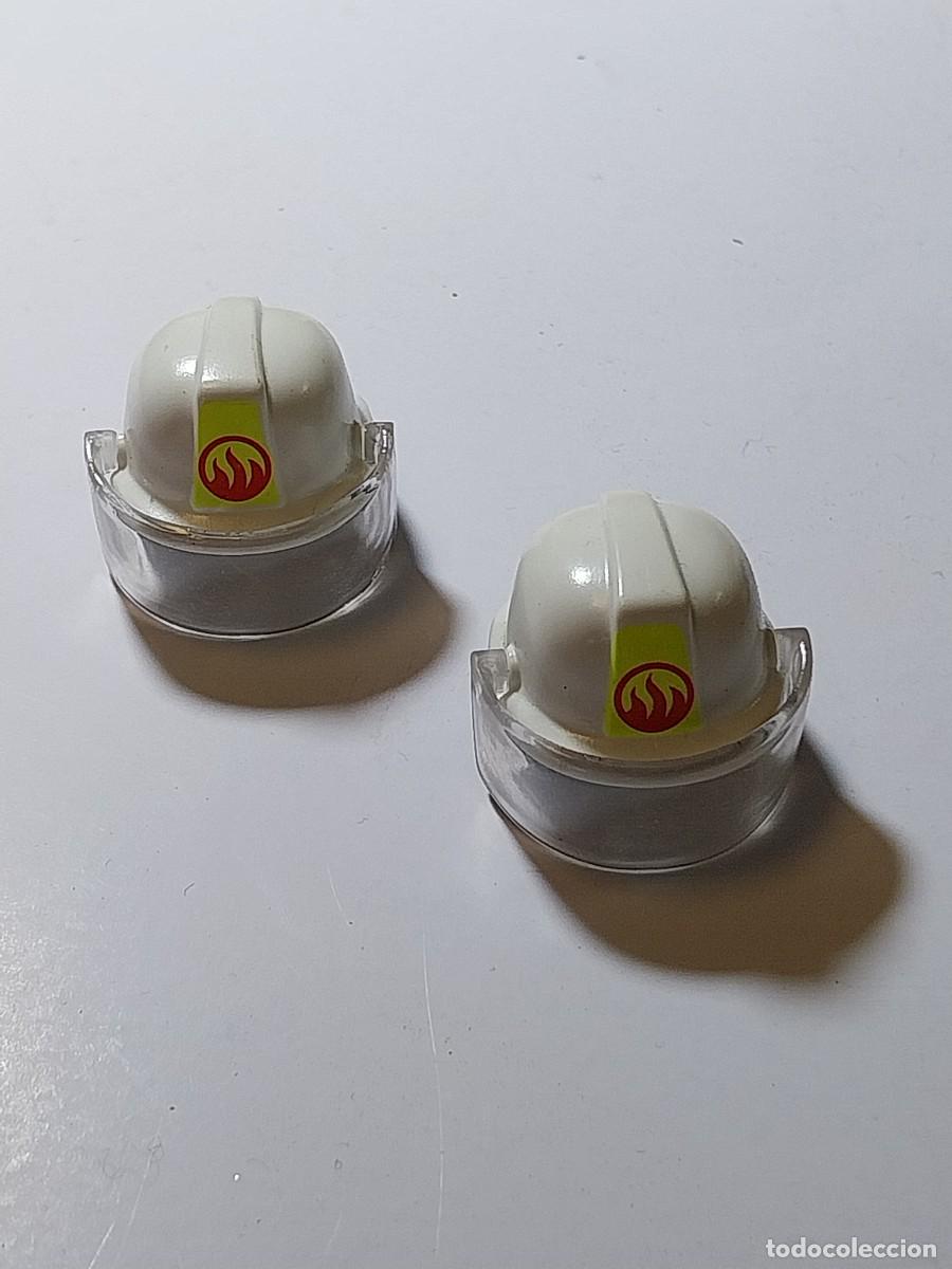 Playmobil: Playmobil pareja de cascos bombero