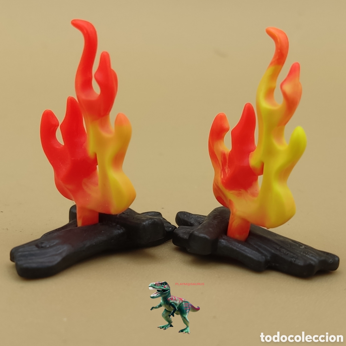 Playmobil: PLAYMOBIL hoguera de le&ntilde;a llamas fuego fogata cocina oeste picnic acampada lumbre medieval belen