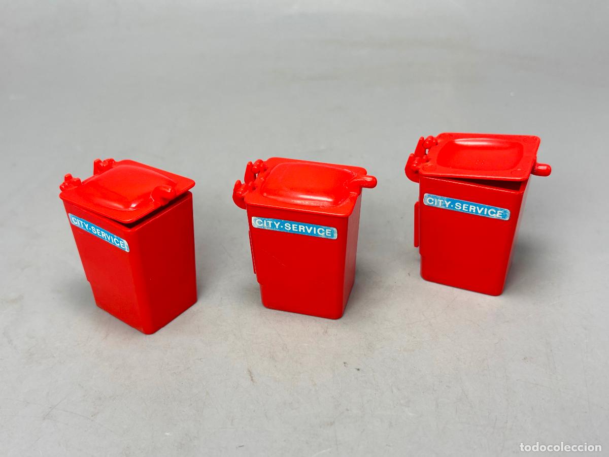 Playmobil: PLAYMOBIL 3470 contenedores de basura rojo