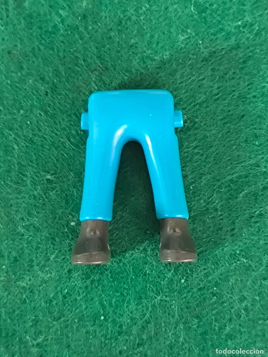 Playmobil: Playmobil piernas azul turquesa botita gris oeste nordistas sudistas victoriano city polic&iacute;a piratas