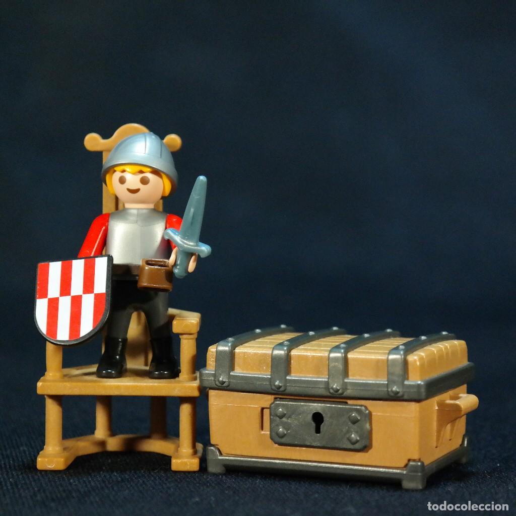 Playmobil: Playmobil ni&ntilde;o medieval con baul ☼