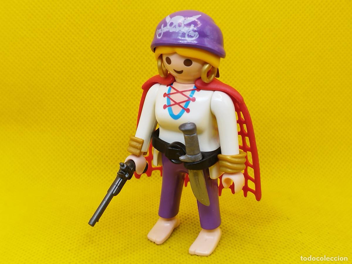 Playmobil: Playmobil Mujer pirata con red de capa