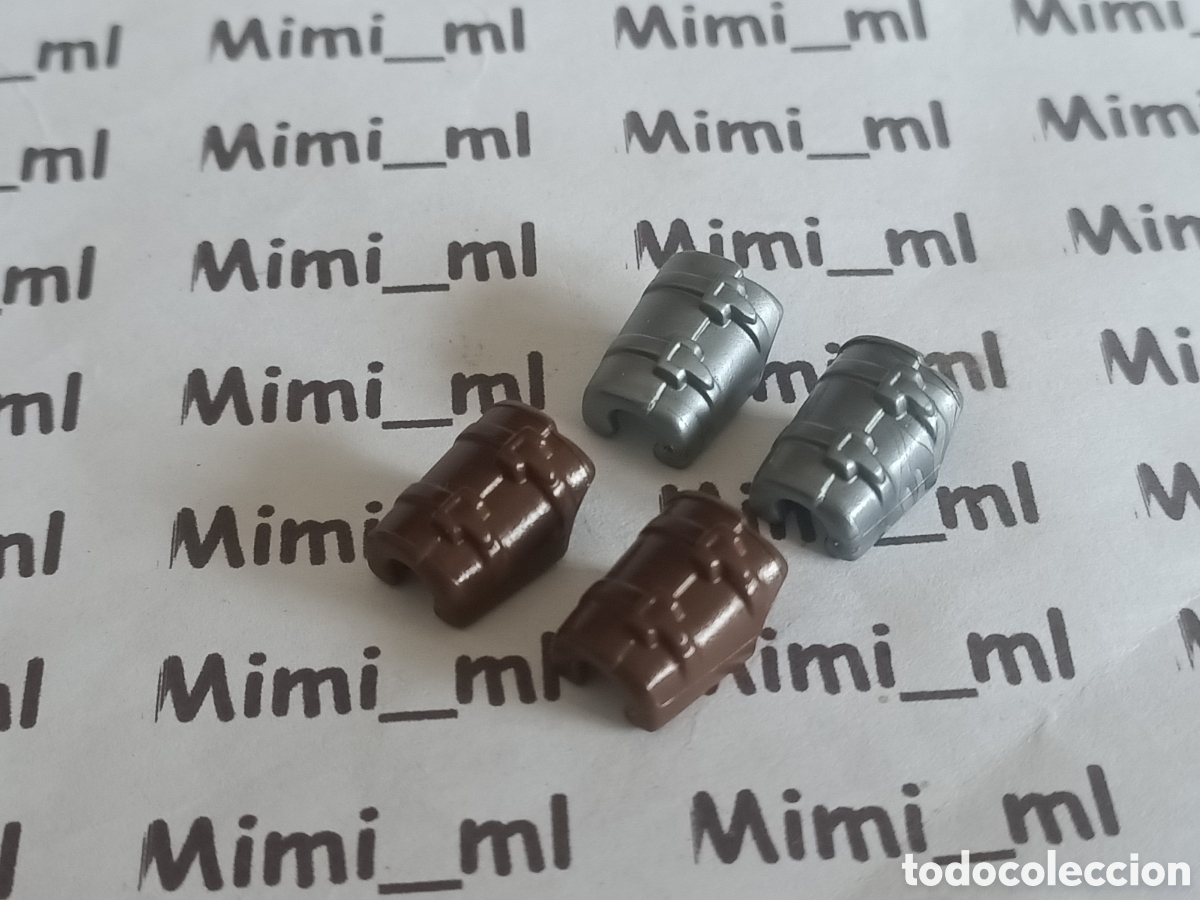 Playmobil: Playmobil 2 pares pu&ntilde;os medieval vikingo gladiador correas