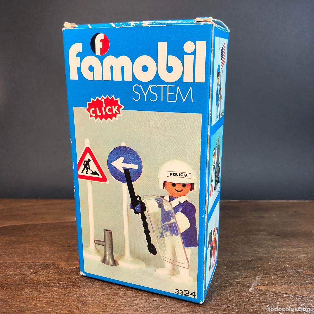 Playmobil: Polic&iacute;a a&ntilde;os 70 completo y con caja Ref. 3324
