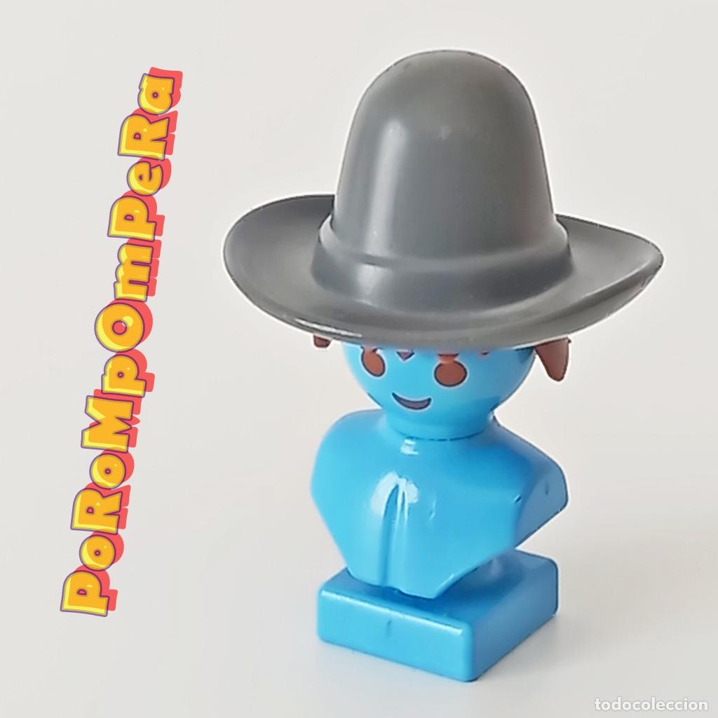 Playmobil: PLAYMOBIL SOMBRERO ALA ANCHA ALTO GRIS MINERO OESTE 3802 FORT RENO 4072 DILIGENCIA OESTE 4399 T2