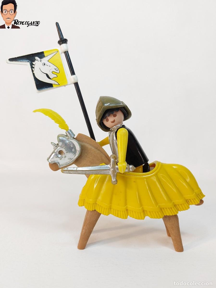 Playmobil: CABALLERO MEDIEVAL FAMOBIL REF: 3265 / CLICK + CABALLO Y COMPLEMENTOS / GEOBRA 1974 7 MADE IN SPAIN
