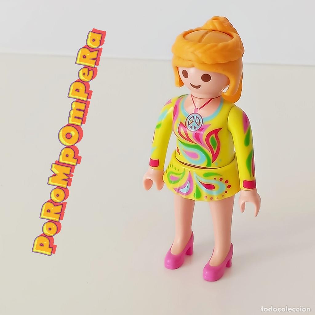 Playmobil: PLAYMOBIL FIGURA CHICA HIPPIE SIMILAR 5538 COMPLETAR/CUSTOM T2