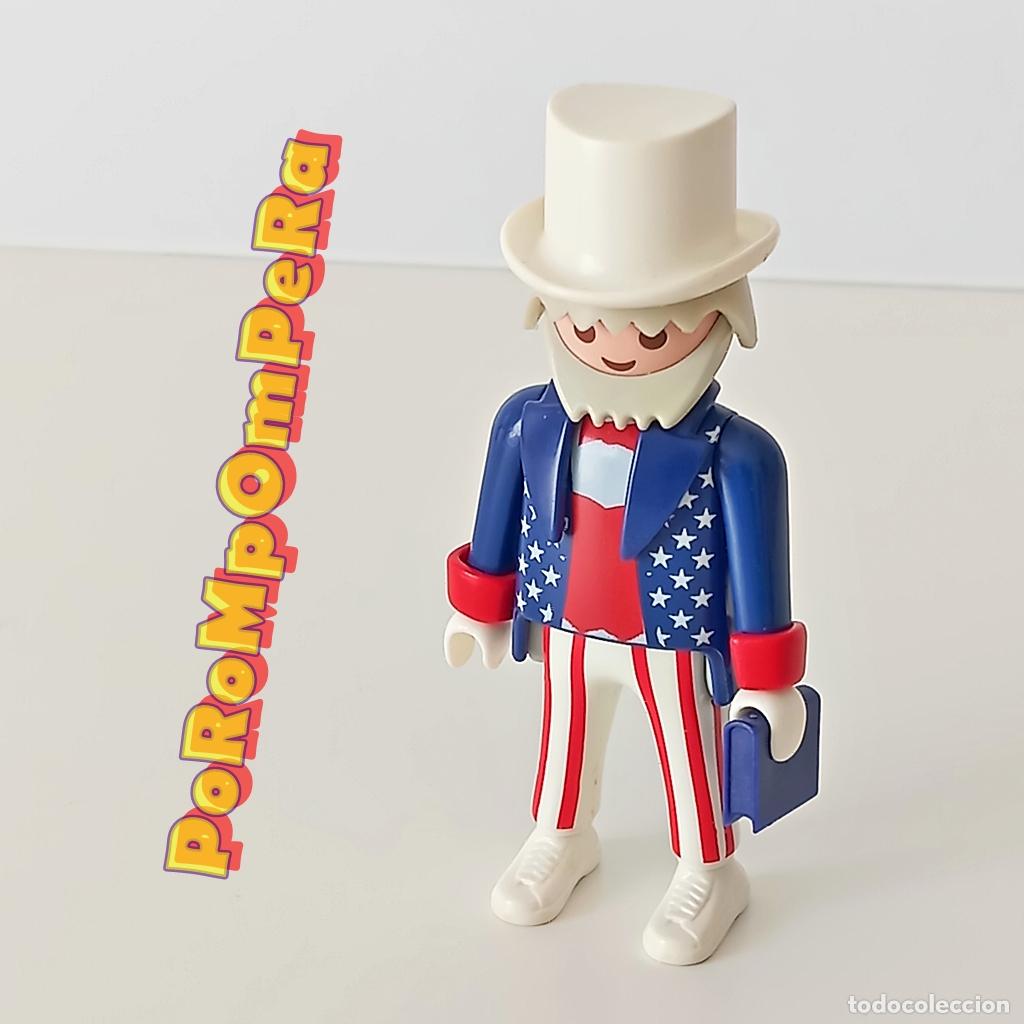 Playmobil: PLAYMOBIL FIGURA T&Iacute;O SAM SOBRE SORPRESA FIGURES SERIE 1 5203 GUERRA CIVIL AMERICANA USA T2