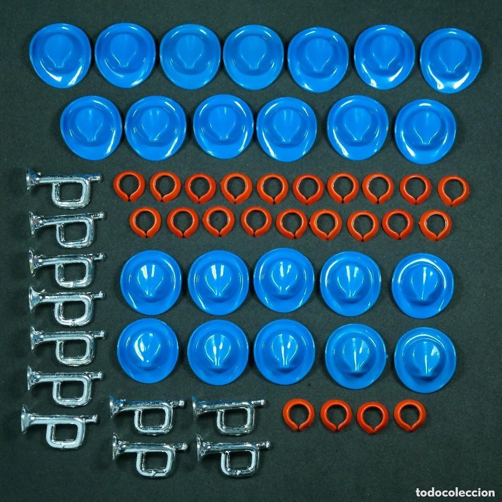 Playmobil: Playmobil sombreros, cuellos y tropetas cromadas antiguas soldados nordistas ☼