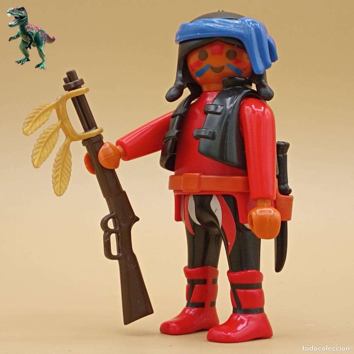 Playmobil: Playmobil figura guerrero nativo americano indio renegado forajido oeste western