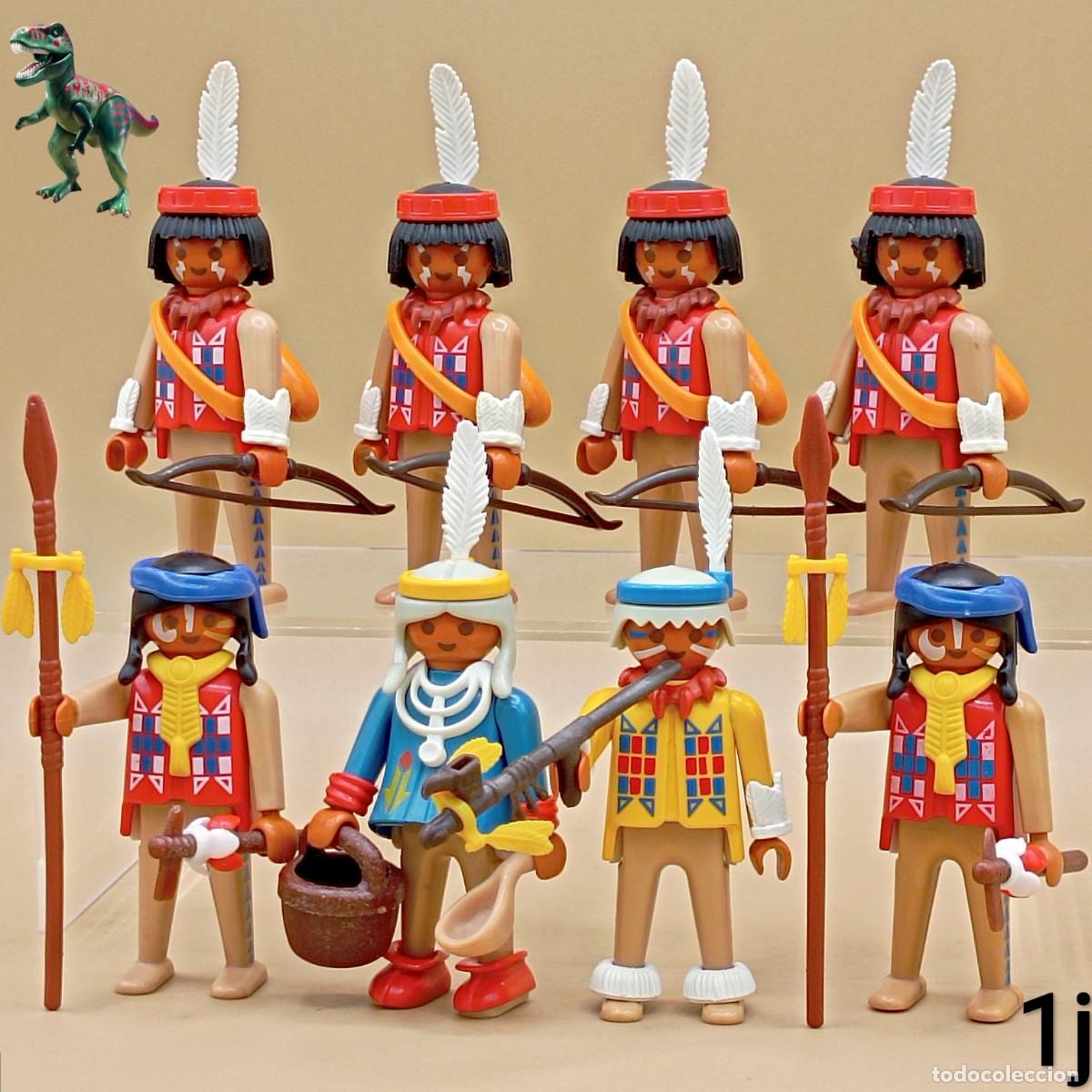 Playmobil: Playmobil lote nativos americanos campamento indio indigenas arqueros cazadores oeste western