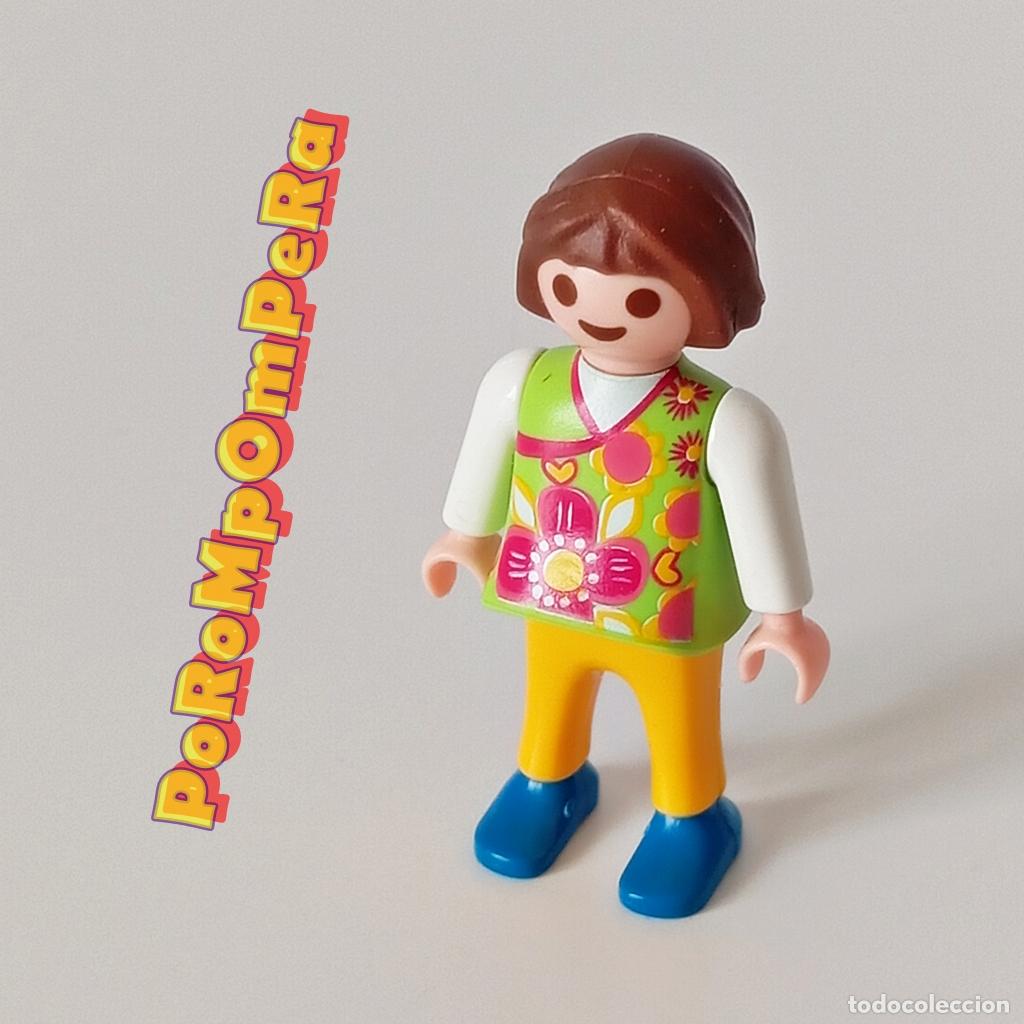 Playmobil: PLAYMOBIL FIGURA NI&Ntilde;A PUESTO DEL MERCADO 6121 CUSTOM/COMPLETAR INFANTIL N1