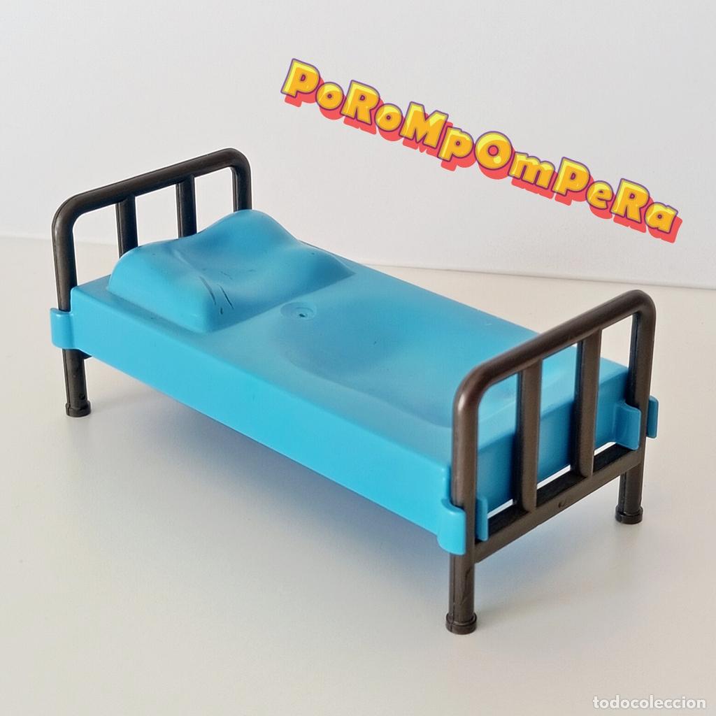 Playmobil: PLAYMOBIL CAMA COLCH&Oacute;N AZUL SIMILAR 3768 3769 3773 3806 3826 CATRE FORT BRAVO GLORY RANCHO OESTE CG5