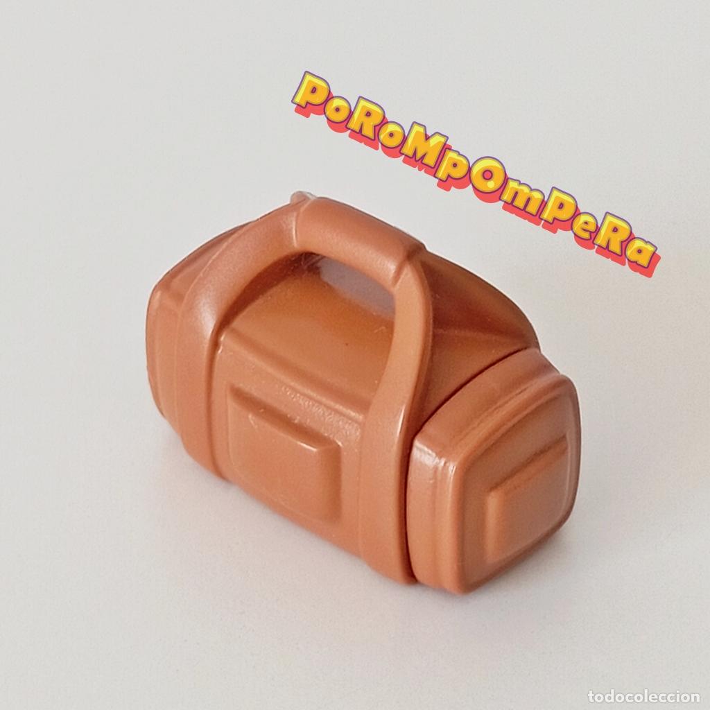 Playmobil: PLAYMOBIL BOLSA DEPORTIVA MARR&Oacute;N 4124 4144 5007 MALETA DEPORTE VIAJE EQUIPAJE VIAJERO S2