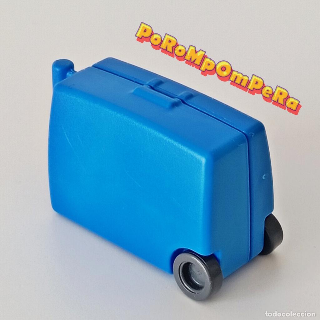 Playmobil: PLAYMOBIL MALETA DE VIAJE CON RUEDAS GRANDE AZUL EQUIPAJE TROLLEY S2