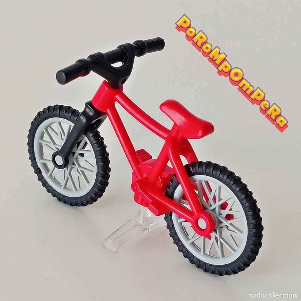 Playmobil: PLAYMOBIL BICICLETA ROJA 3712 4157 4280 4857 SUJECI&Oacute;N SIMILAR 3168 3175 3339 3346 3647 5127 5735 S1