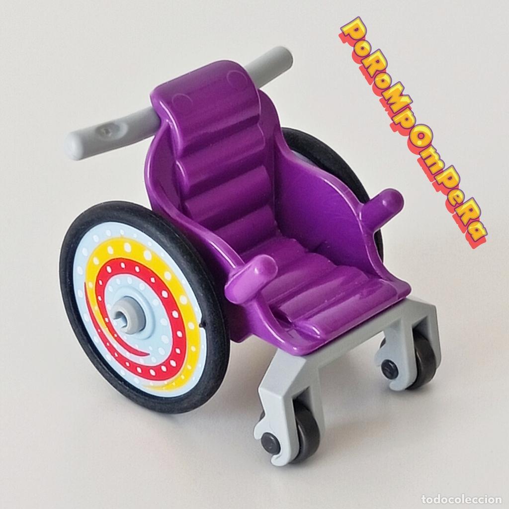 Playmobil: PLAYMOBIL SILLA DE RUEDAS INFANTIL MORADA 6663 SIMILAR 4407 70542 NI&Ntilde;O HOSPITAL S2