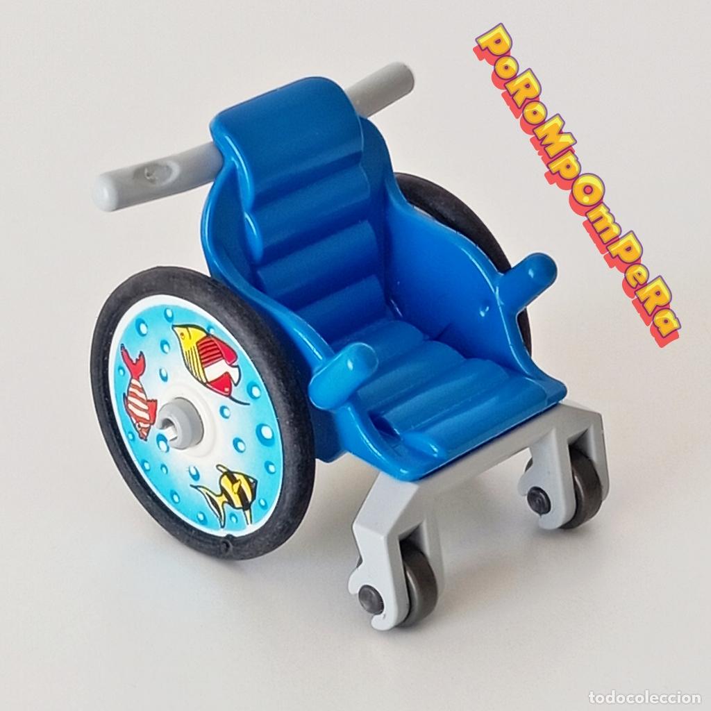 Playmobil: PLAYMOBIL SILLA DE RUEDAS INFANTIL AZUL 4407 SIMILAR 6663 70542 NI&Ntilde;O HOSPITAL S2